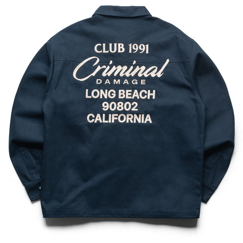 Criminal Damage Long Beach Shirt - Navy