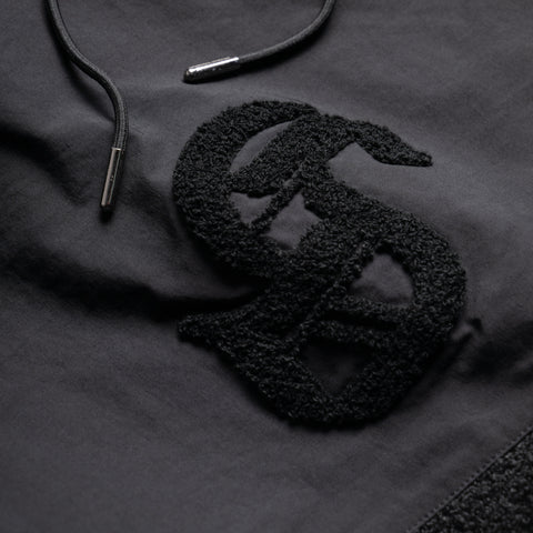 Criminal Damage Micro Sherpa & Nylon Track Pant - Black