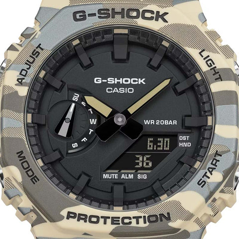 Casio G-Shock 2100 Series Analog-Digital Watch - Camo