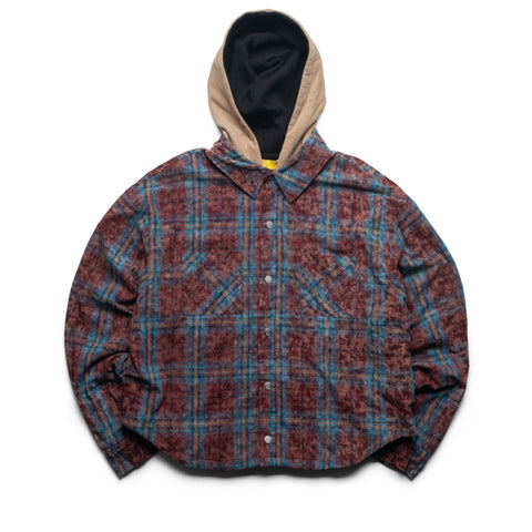 Diet Starts Monday Eagle Hooded Flannel - Acid Washed