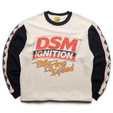 Diet Starts Monday Ignition Waffle L/S Tee - Antique White/Black