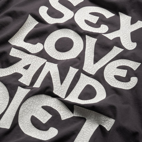 Diet Starts Monday SL&D Athletic Tee - Vintage Black/Dusty Rose