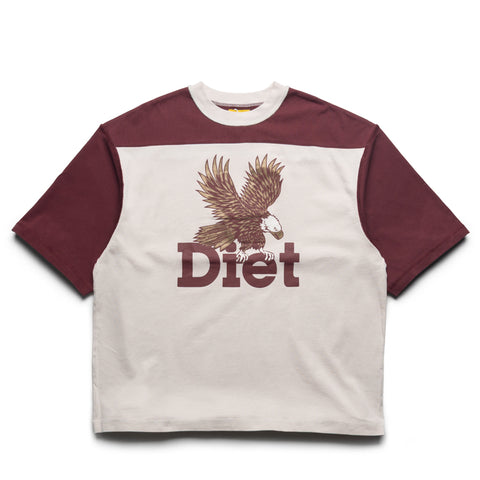 Diet Starts Monday Eagle Yoke Tee - Maroon/Antique White