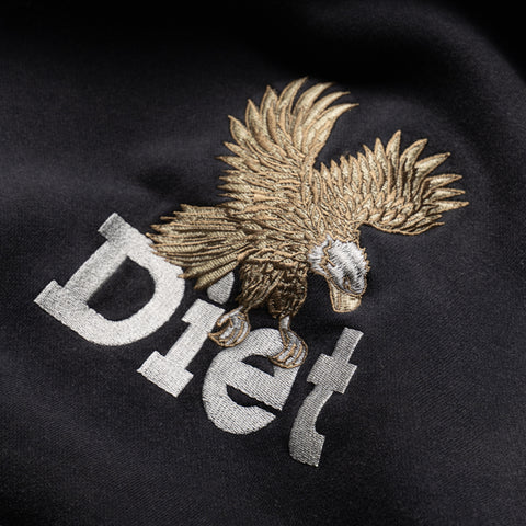 Diet Starts Monday Winged Eagle Hoodie - Vintage Black