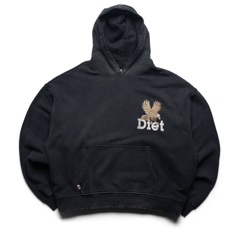 Diet Starts Monday Winged Eagle Hoodie - Vintage Black