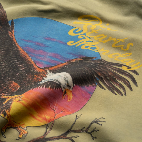 Diet Starts Monday Sunset Hoodie - Washed Olive