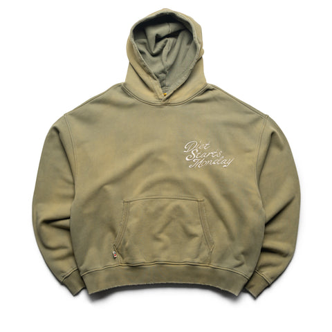 Diet Starts Monday Sunset Hoodie - Washed Olive