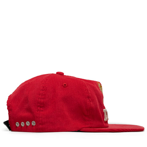 Diet Starts Monday Eagle Corduroy Hat - Red