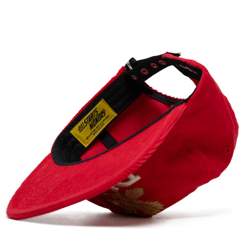 Diet Starts Monday Eagle Corduroy Hat - Red