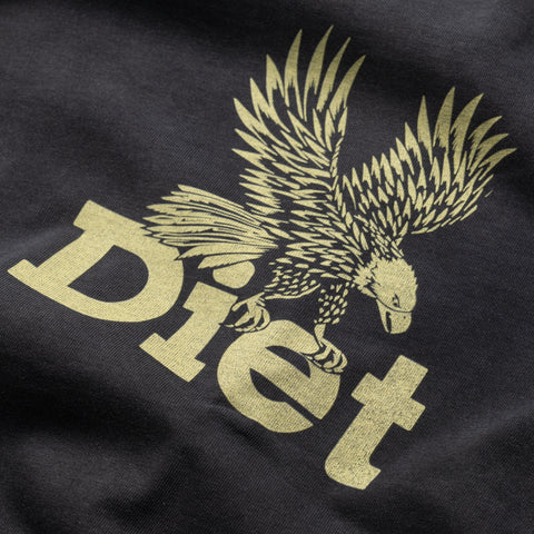 Diet Starts Monday Winged Eagle Tee - Vintage Black