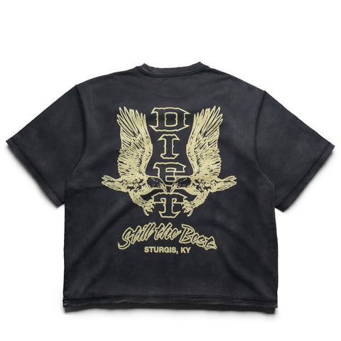 Diet Starts Monday Winged Eagle Tee - Vintage Black
