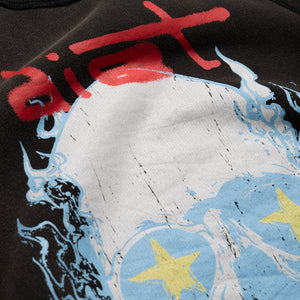 Diet Starts Monday Skull Half Sleeve Tee - Vintage Black