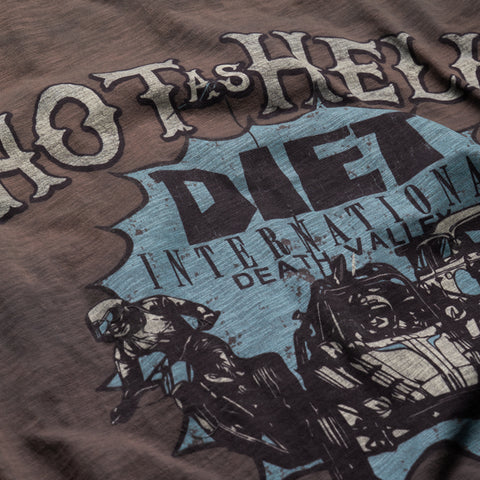 Diet Starts Monday Hot As Hell Tee - Vintage Black