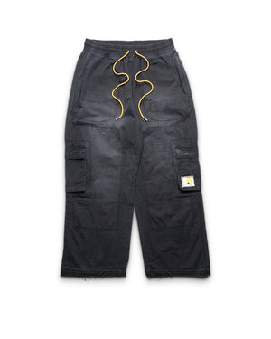Diet Starts Monday Repair Cargo Pants - Vintage Black - front