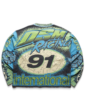 Diet Starts Monday MX Racing Jersey - Black/Blue/Green - back