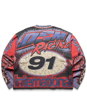 Diet Starts Monday MX Racing Jersey - Black/Red/Purple - back