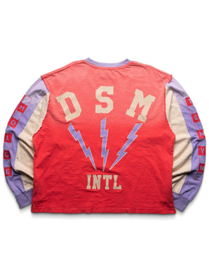 Diet Starts Monday Bolt Panel Long Sleeve - Red/Purple - back