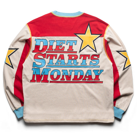 Diet Start Monday Supercross L/S Tee - Red/White