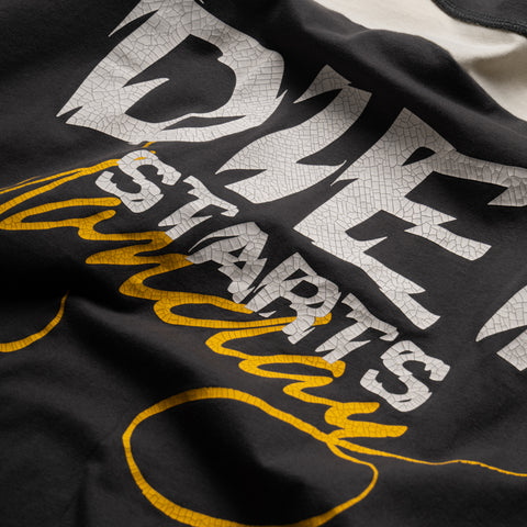 Diet Starts Monday DSM Yoke Tee - Vintage Black