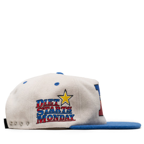 Diet Starts Monday Supercross Hat - Natural/Blue