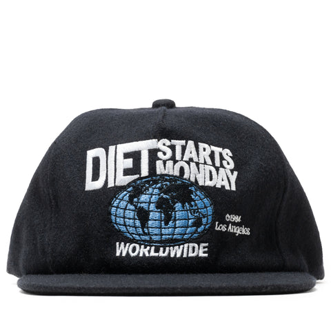 Diet Starts Monday Worldwide Hat - Black