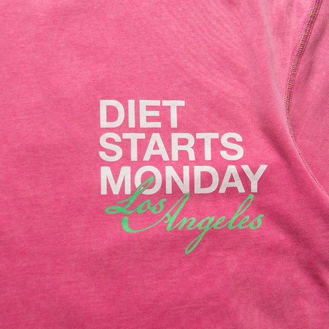 Diet Starts Monday DSMLA Tee - Pink/Green