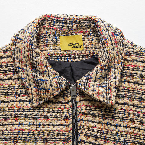 Diet Starts Monday Tweed Jacket - Tan/Multi