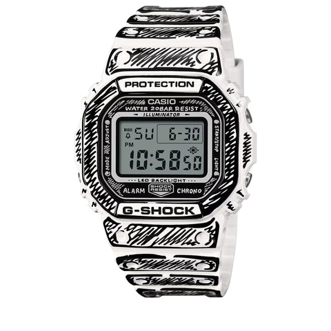 Joshua Vides x Casio G-Shock 5600 Series Digital Watch - White/Black