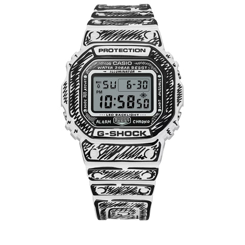 Joshua Vides x Casio G-Shock 5600 Series Digital Watch - White/Black