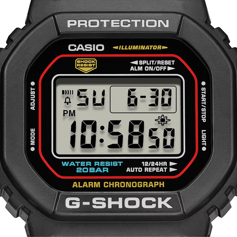 Casio G-Shock 5600 Series Digital Watch - Black