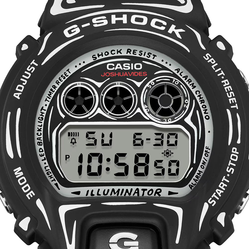 Joshua Vides x Casio G-Shock 6900 Series Digital Watch - Black