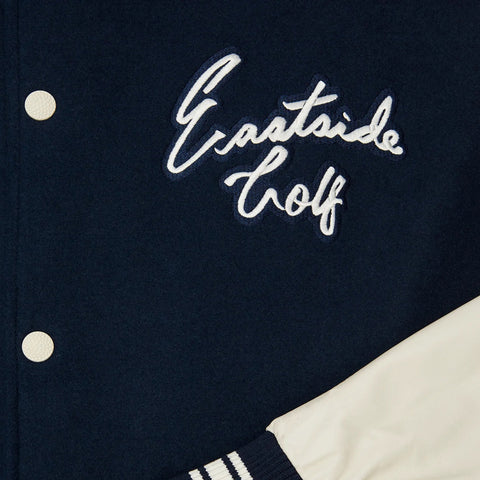 Eastside Golf Varsity Jacket - Midnight/White