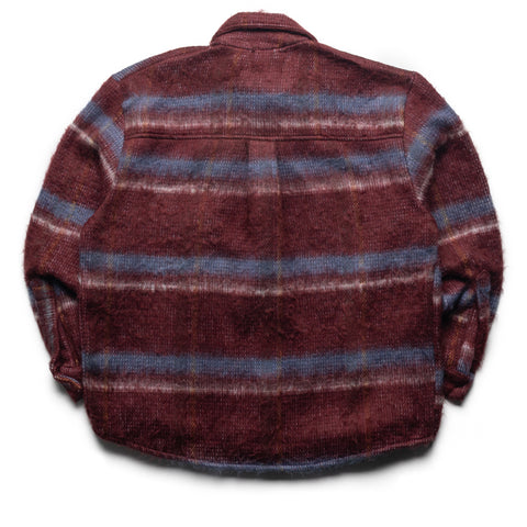 Fucking Awesome Color Wash Oversized Flannel - Maroon