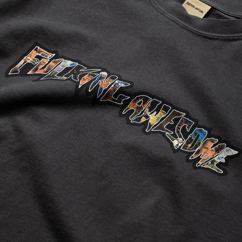 Fucking Awesome Dill Collage Logo Tee - Pepper