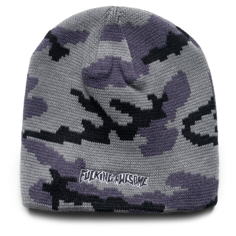 Fucking Awesome Embroidered Stamp Logo Skully - Grey