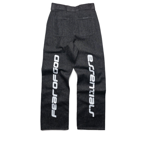 Fear Of God Essentials Denim Work Pant - Vintage Black