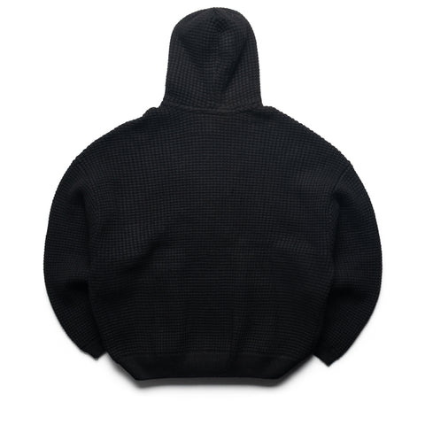 Fear Of God Essentials Heavy Waffle 90's Hoodie - Vintage Black