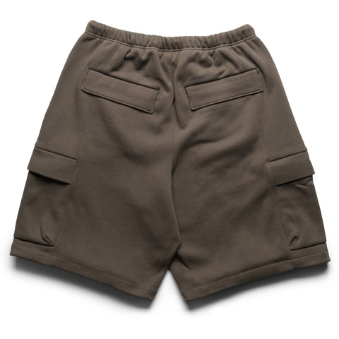 Fear Of God Essentials Fleece Cargo Basketball Shorts - Moss