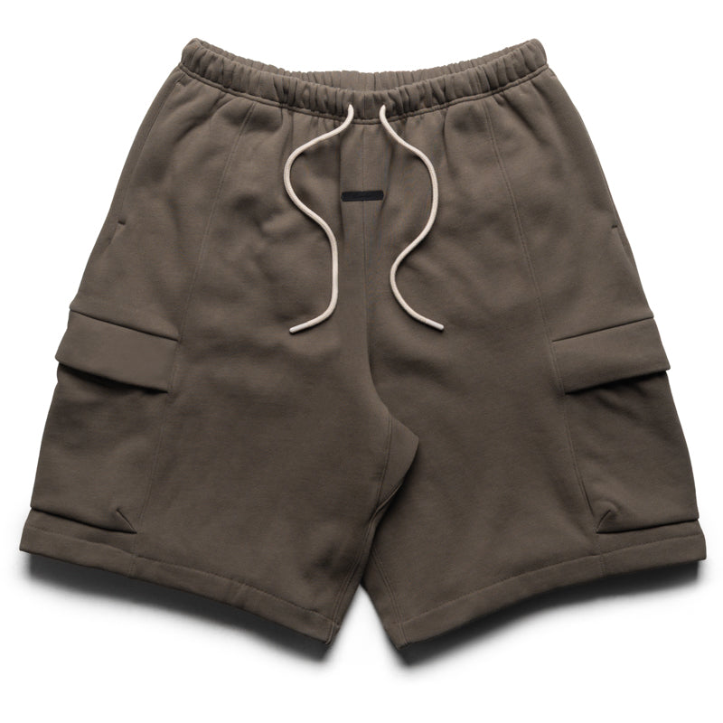 Fear Of God Essentials Fleece Cargo Basketball Shorts - Moss