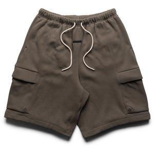 Fear Of God Essentials Fleece Cargo Basketball Shorts - Moss