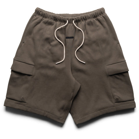 Fear Of God Essentials Fleece Cargo Basketball Shorts - Moss