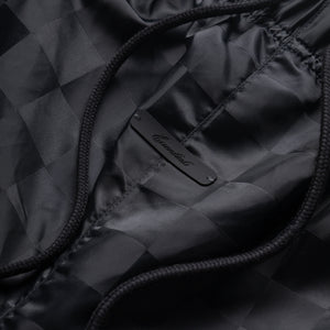 Fear Of God Essentials Nylon Checkered Gym Shorts - Vintage Black