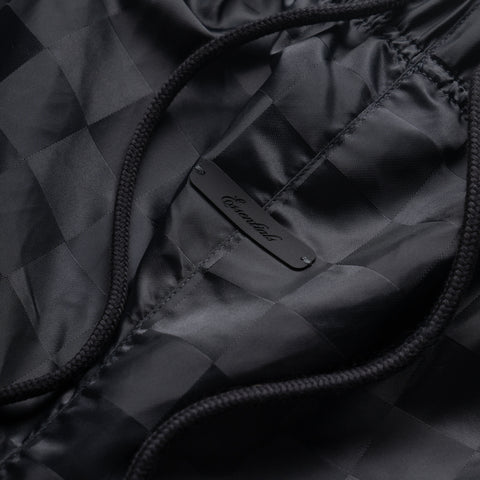 Fear Of God Essentials Nylon Checkered Gym Shorts - Vintage Black