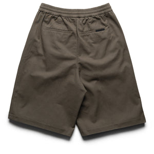 Fear Of God Essentials Cotton Twill Relaxed Drawstring Shorts - Moss