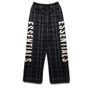 Fear Of God Essentials Flannel Lounge Pants - Vintage Black Plaid