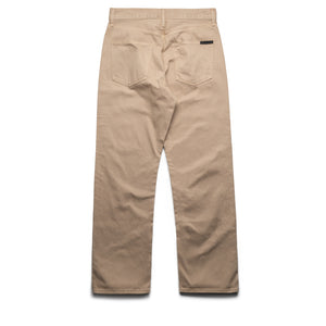 Fear Of God Essentials Denim 5 Pocket Jeans - Overdyed Dune