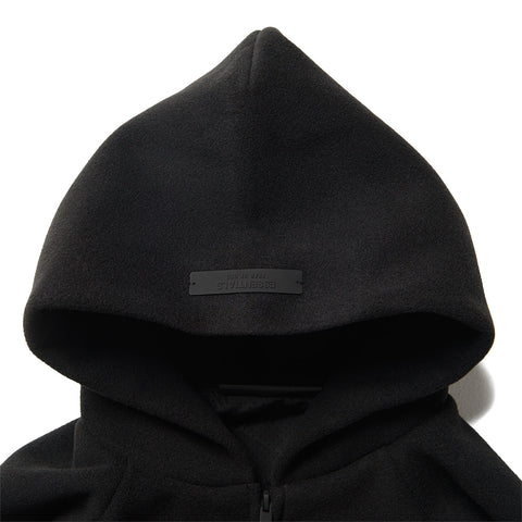 Fear Of God Essentials Brushed Hooded Bomber - Black