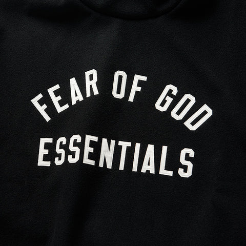 Fear Of God Essentials Brushed Hoodie - Black