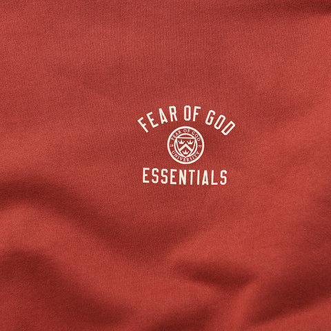 Fear Of God Essentials Fleece Crewneck - Crimson