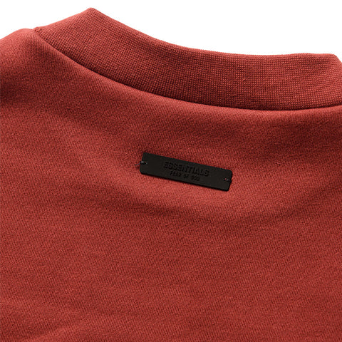 Fear Of God Essentials Fleece Crewneck - Crimson